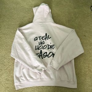 It’s a light pink steal his hoodie brand season